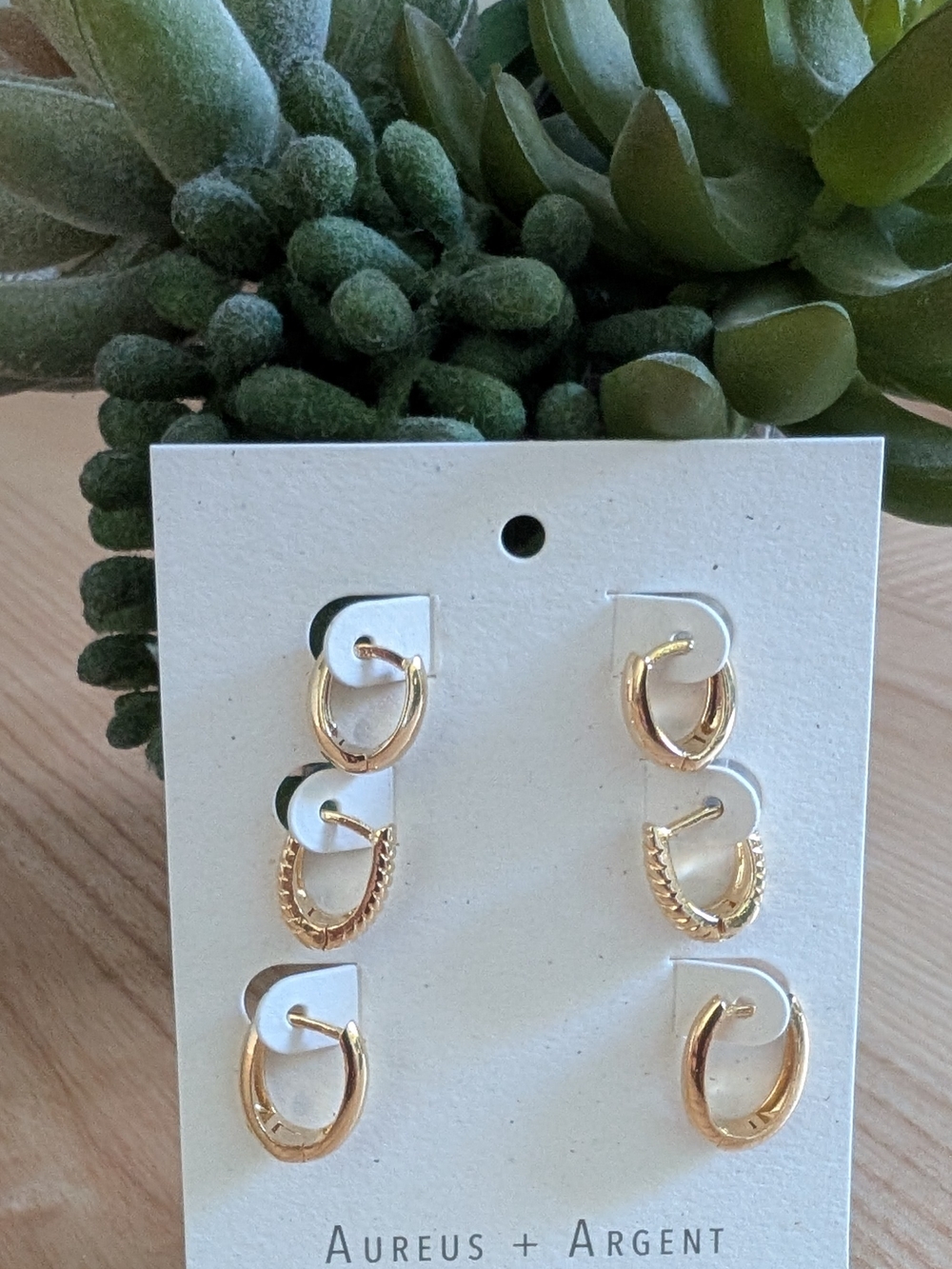 Banana Republic Gold-Tone Hoop Earring Set - 3 Pairs